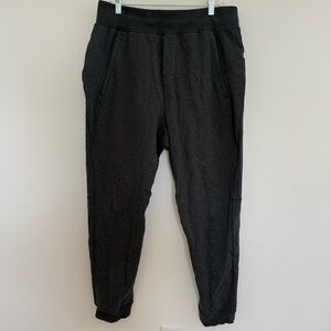 Lululemon Mens Charcoal Gray Sweatpants Joggers Zipper Pockets Athleisure Size S